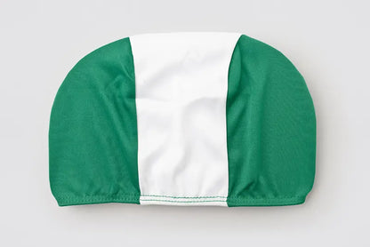Caps for pool, green/white/green
