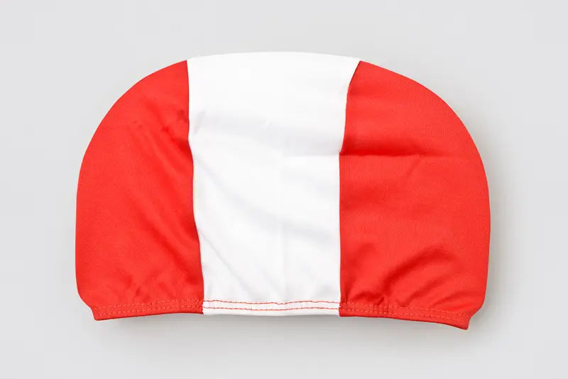 Caps for pool, red/white/red