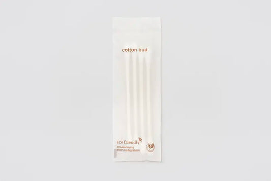 GreenClassic - 4pcs cotton tips with paper stick
