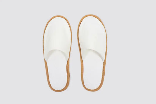 Babaco, closed-toe, white, size 28,5cm | Hotel slippers