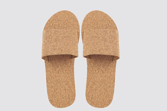 Corteccia, open-toe, size 28,5cm, 100% cork | Wellness slippers