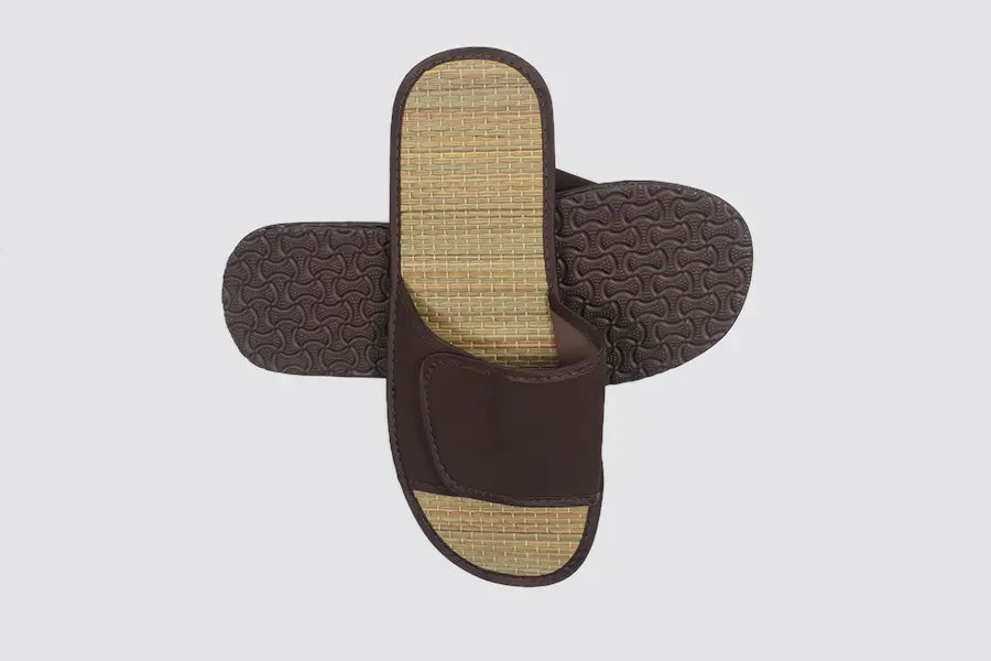 Bamboo Velcro, open-toe, size 28,5cm | Wellness slippers - image 2