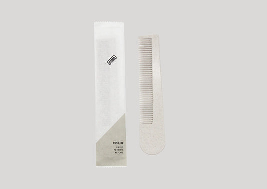 GreenElegant - Comb made with 35% straw, length 15,5cm, in paper sachet