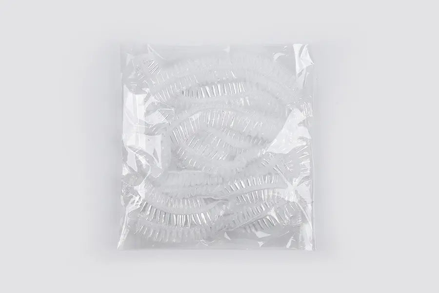 Bulk flower shower cap, 10 pcs in plastic bag