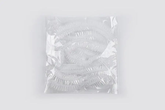 Bulk flower shower cap, 10 pcs in plastic bag