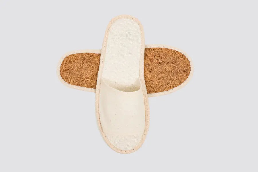 Coco, open-toe, size 28,5cm, coconut fiber sole | Hotel slippers - image 2