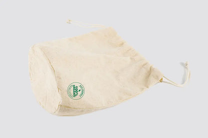 Cotton pouch for toilet paper roll, size 21x22cm with cord, natural - image 2